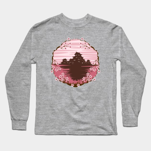 Pink Blossom Long Sleeve T-Shirt by adamzworld